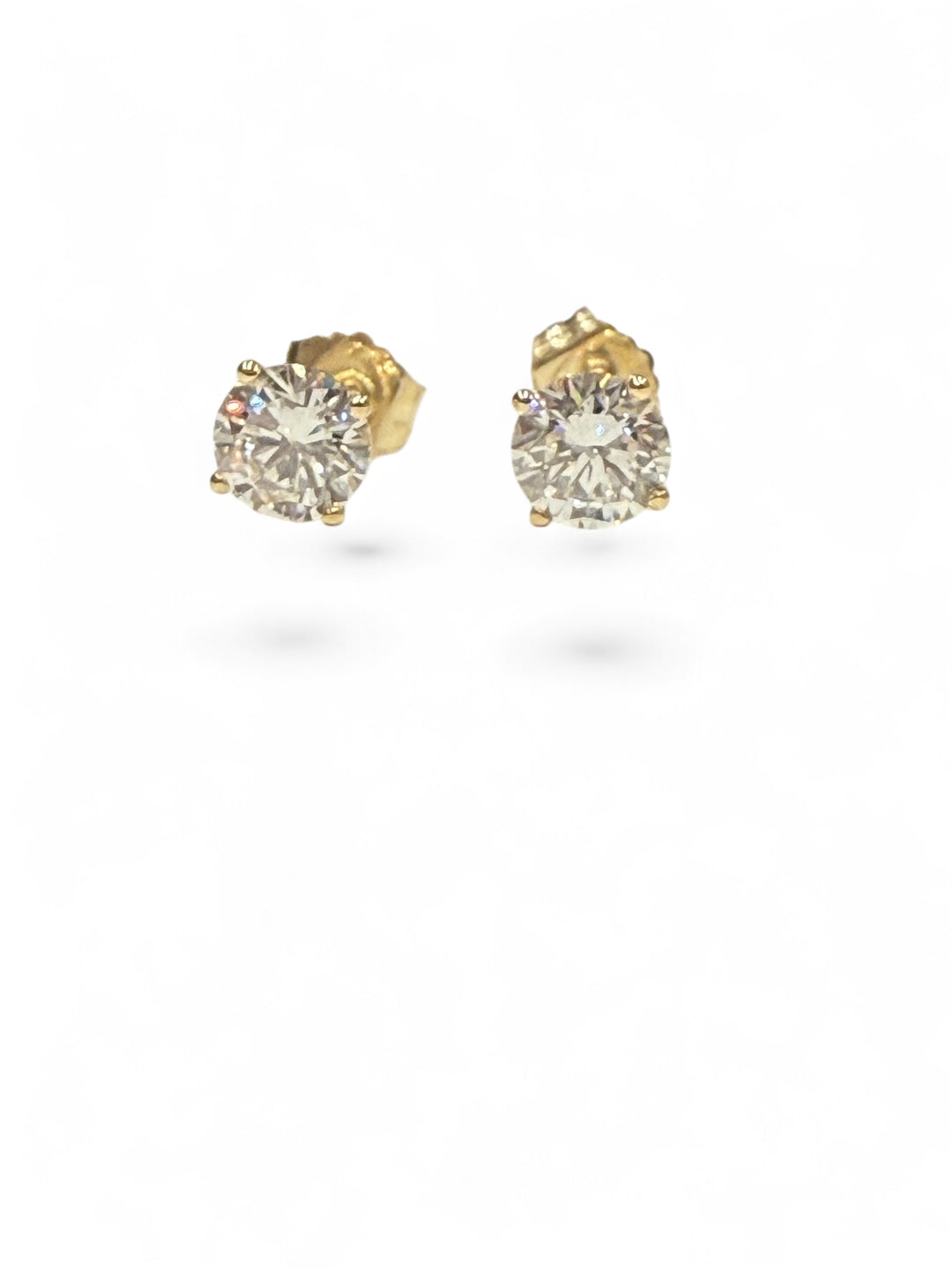 14k YG Studs 1.50 ctw