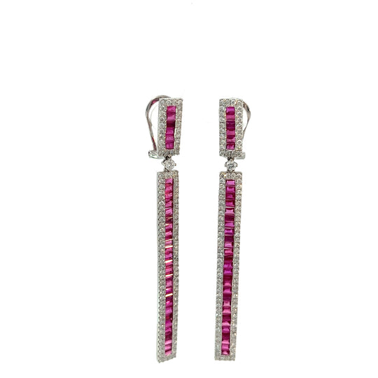 Ruby Drop Earrings