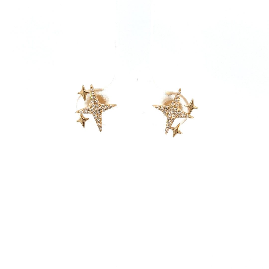 Star Diamond Studs