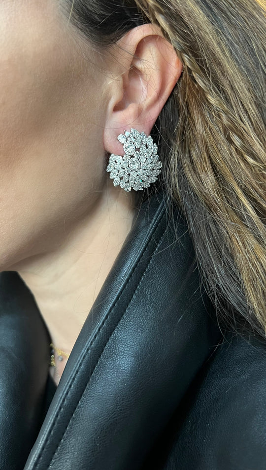 Custom diamond earrings