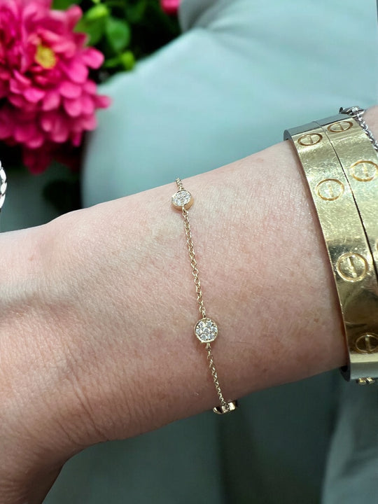 DIAMONDS-BY-THE-YARD DIAMOND BRACELET