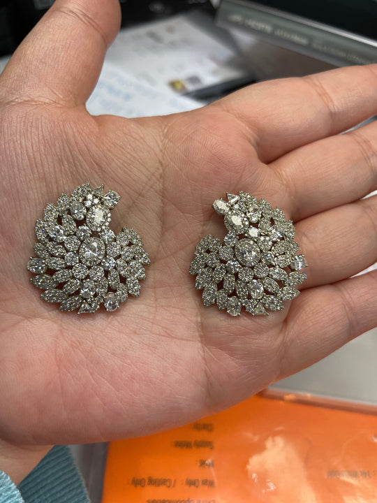 Custom diamond earrings