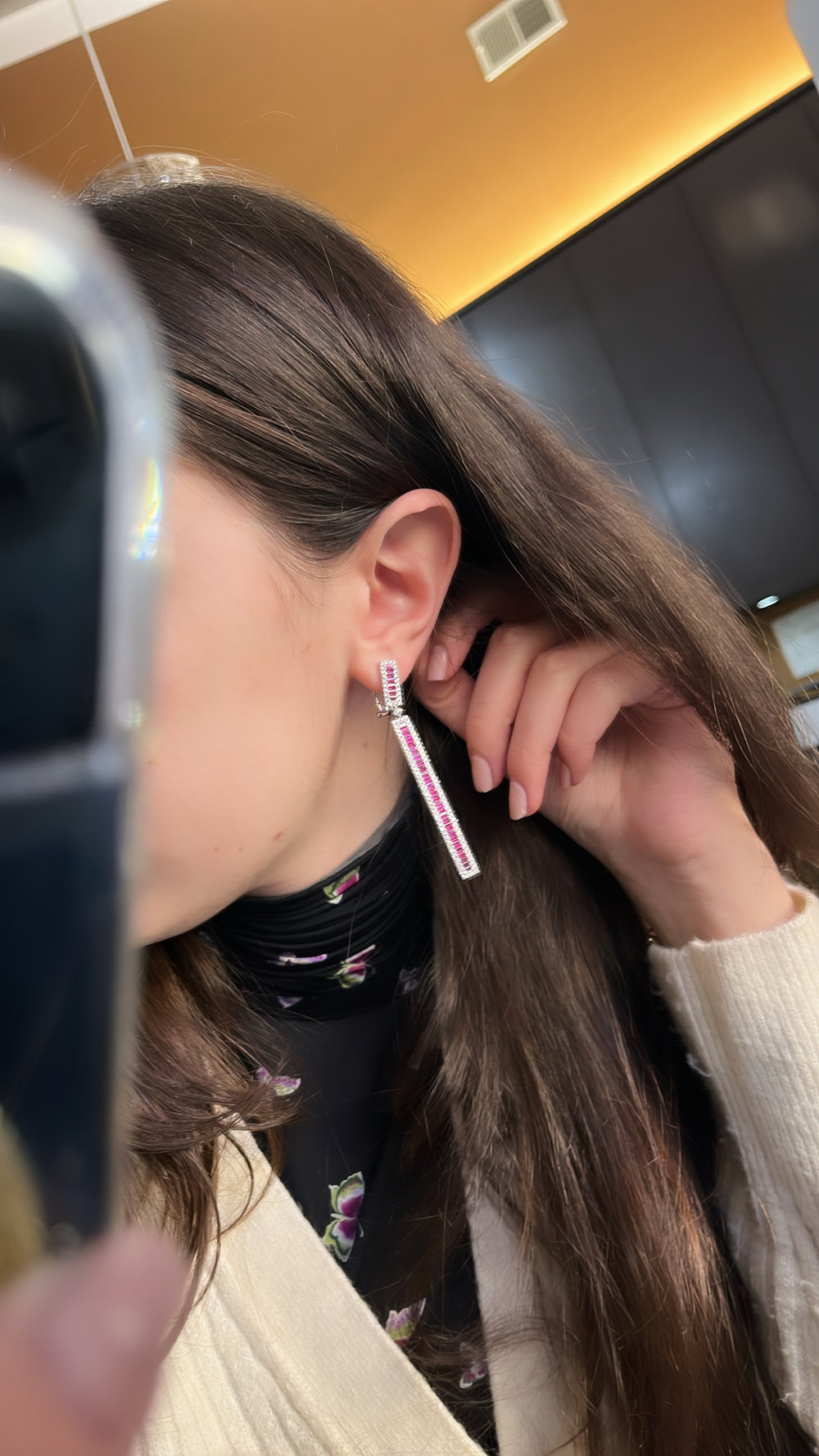 Ruby Drop Earrings