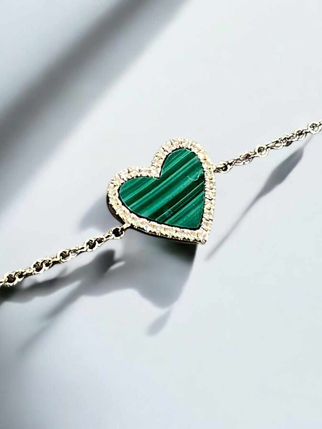 HEART MALACHITE BRACELET