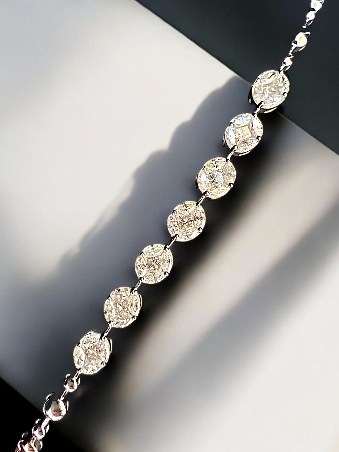 oval diamond bracelet