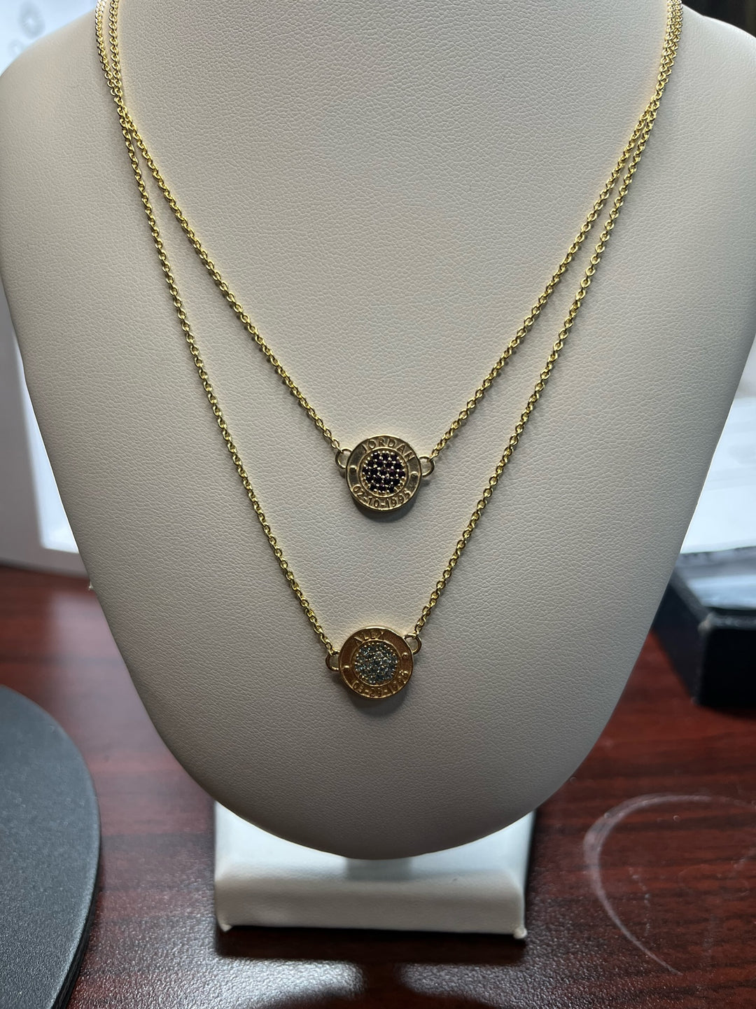 Custom created Bulgari inspired name necklace