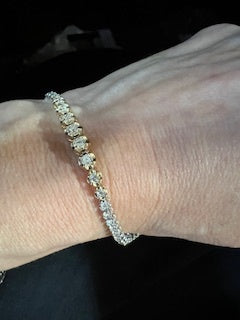 Two -tone tennis bracelet