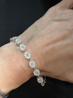 oval diamond bracelet