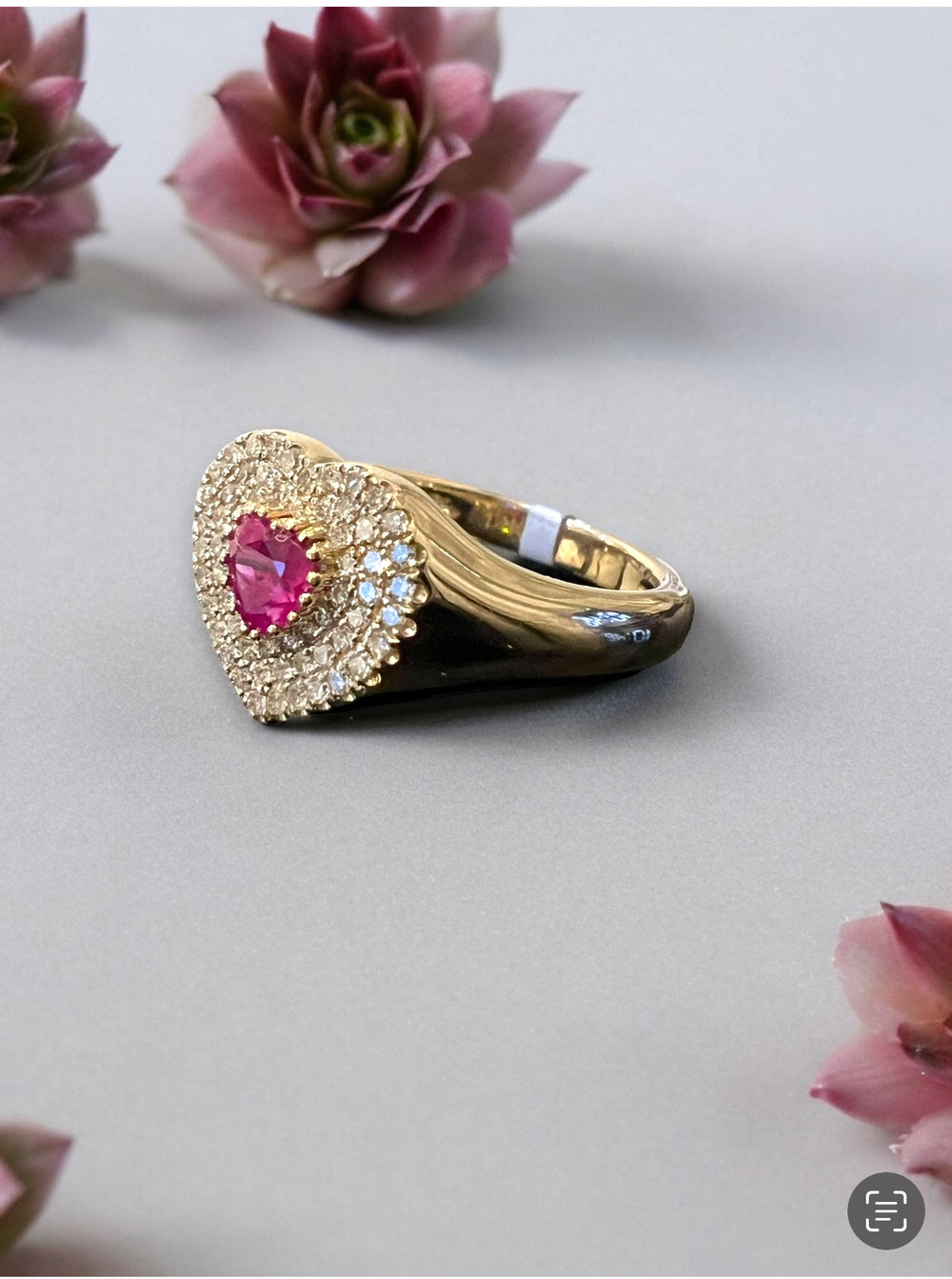 Ruby Heart Ring