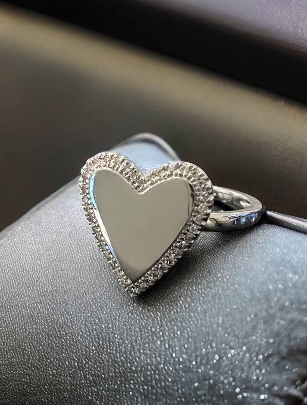 inital heart ring