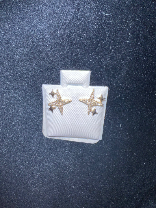 Star Diamond Studs