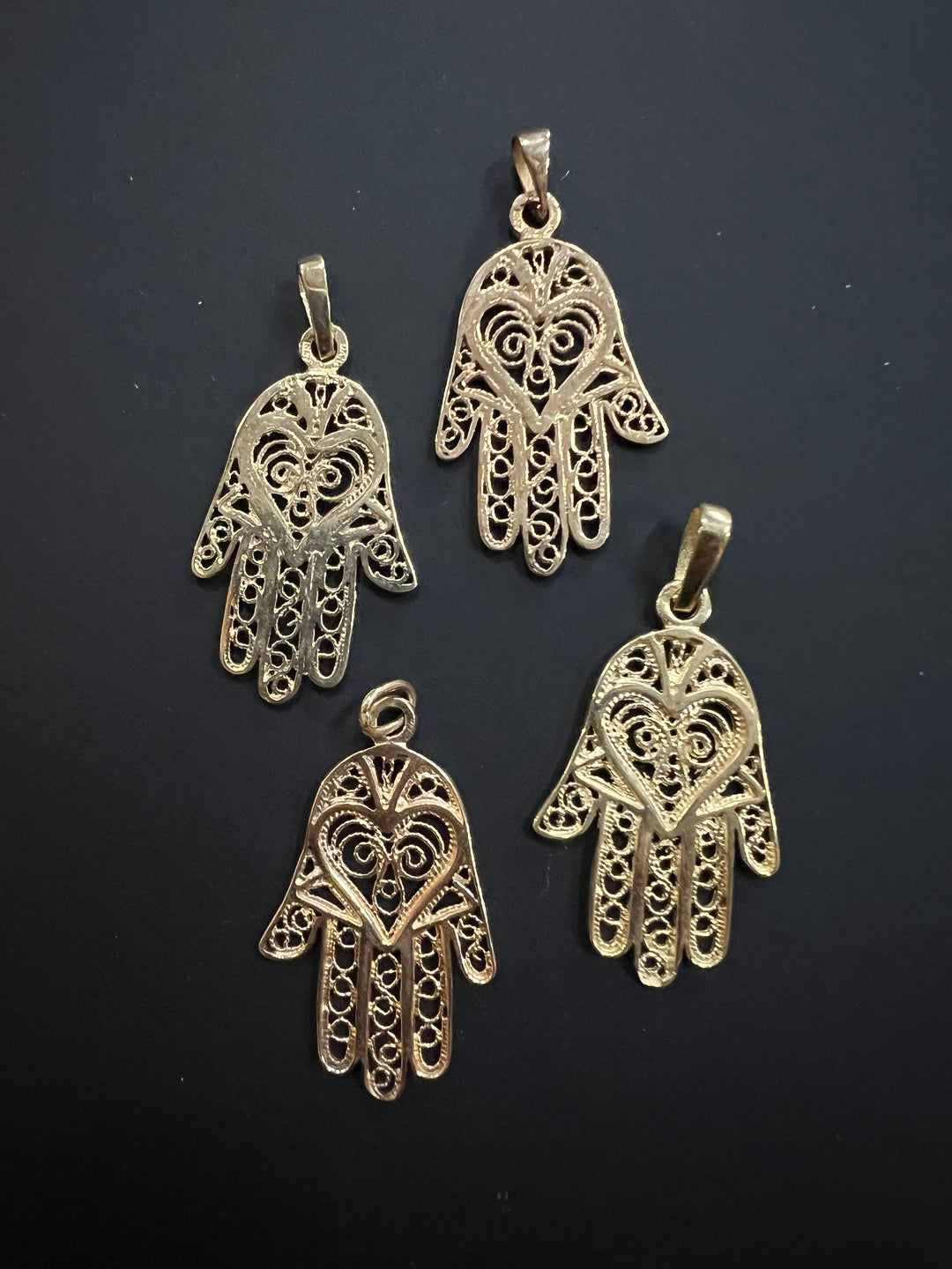 Hamsa Charm and Dog Tag Necklace