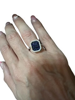 Two in One diamond and sapphire ring