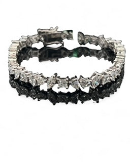 Multi shape diamond bracelet