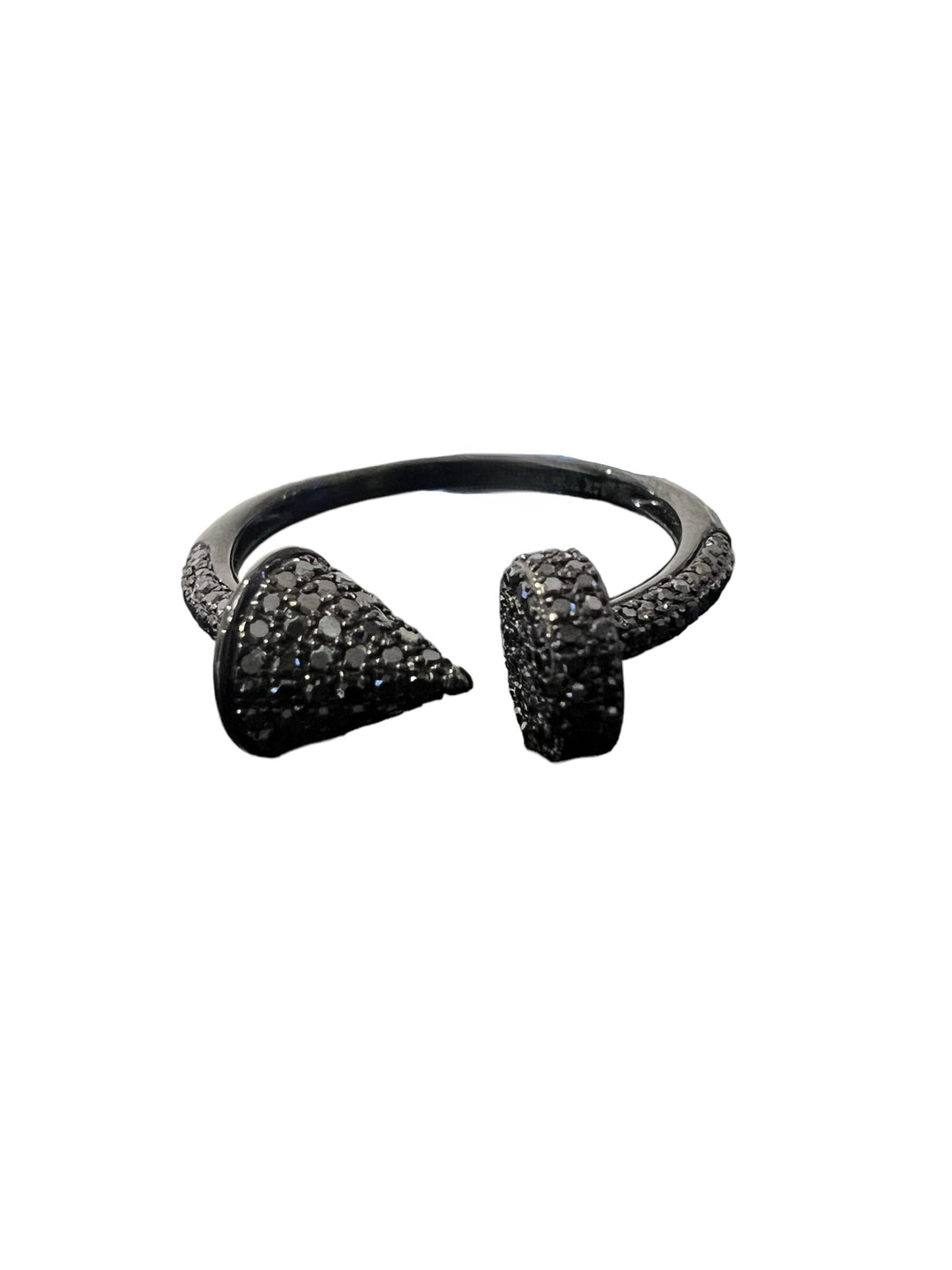 Rocker Chic black diamond ring