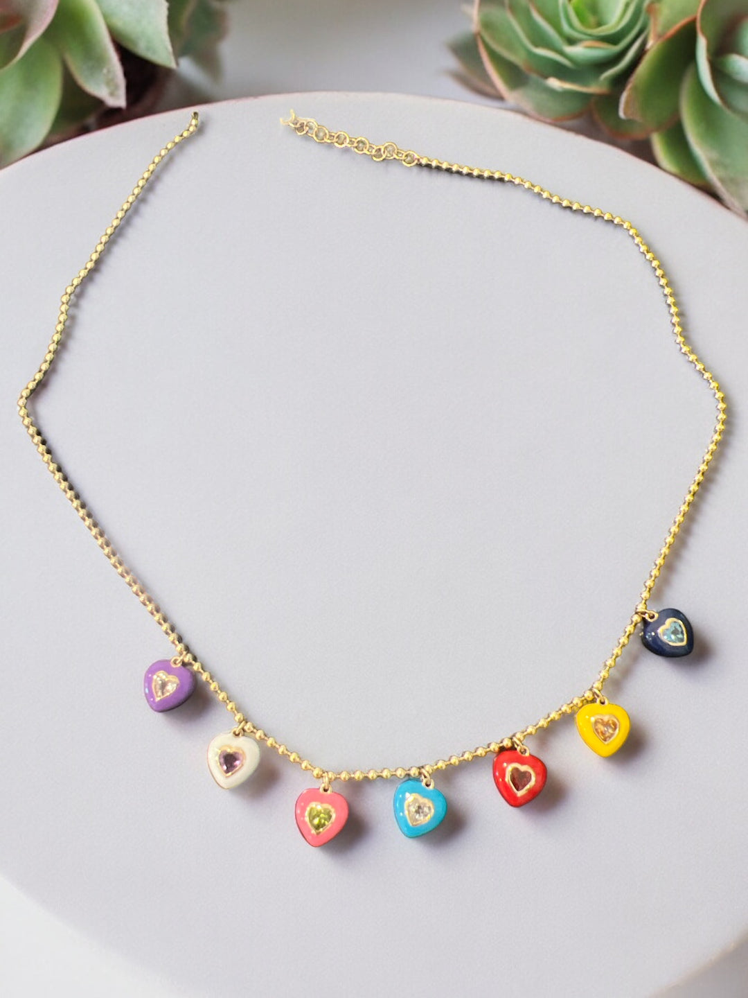 7 Hearts necklace