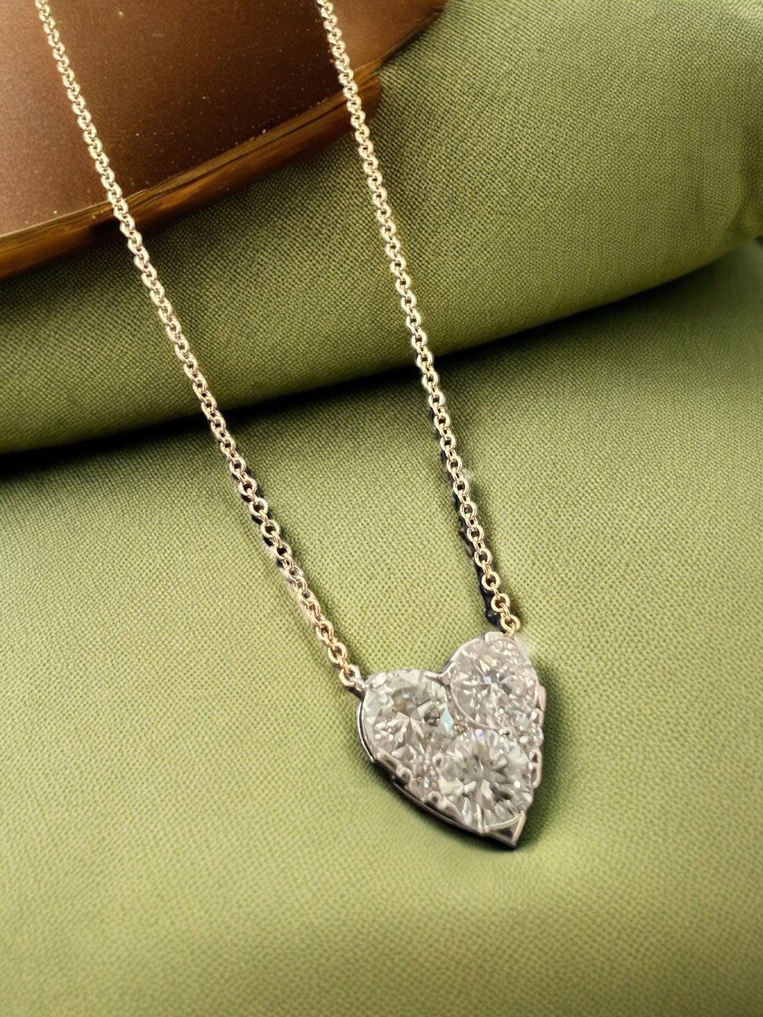 Diamond heart necklace