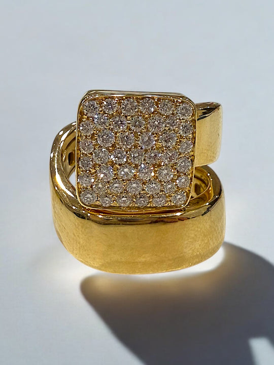 Wrap around Ring with Diamonds