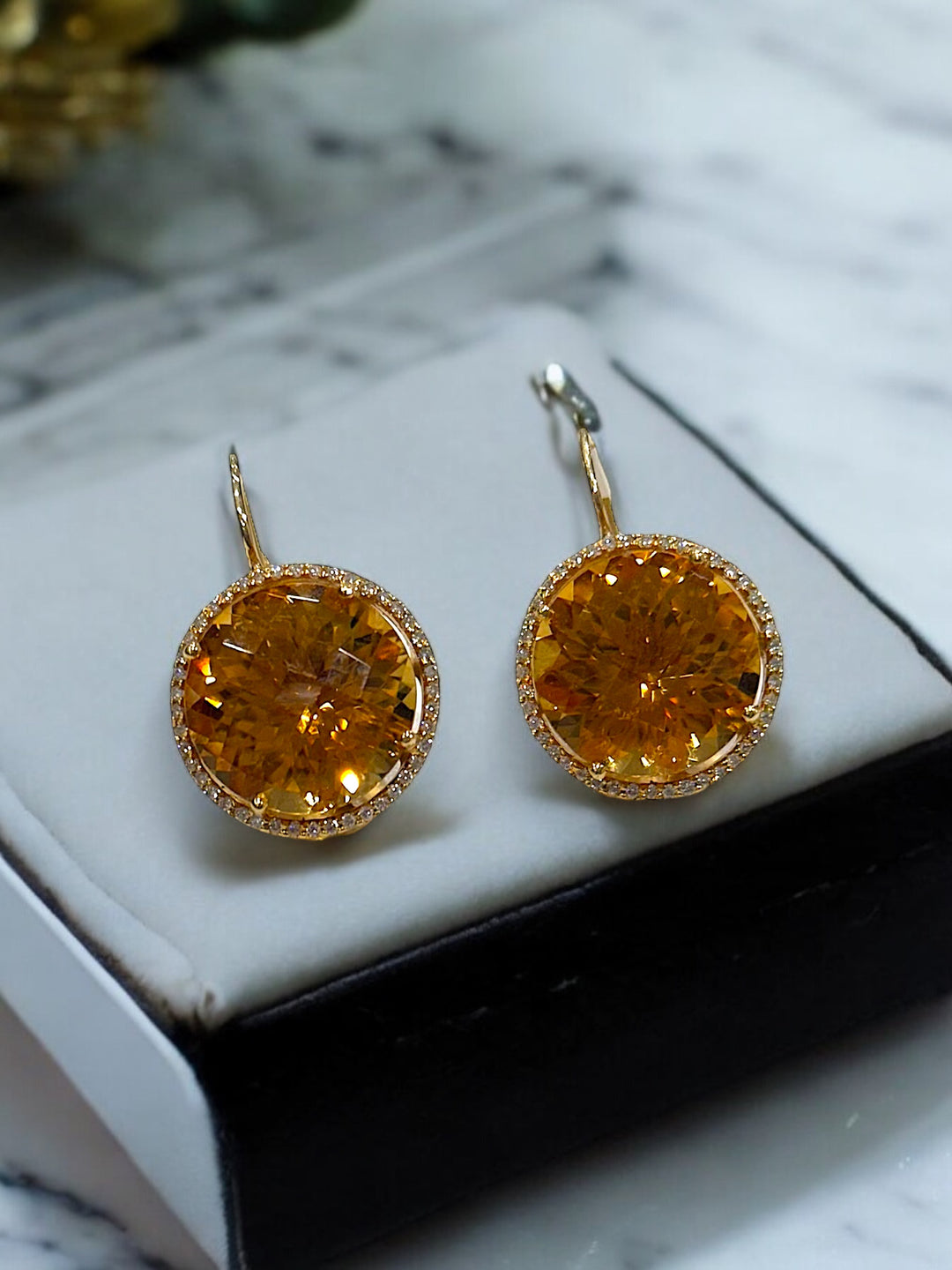 Yellow Citrine Earrings