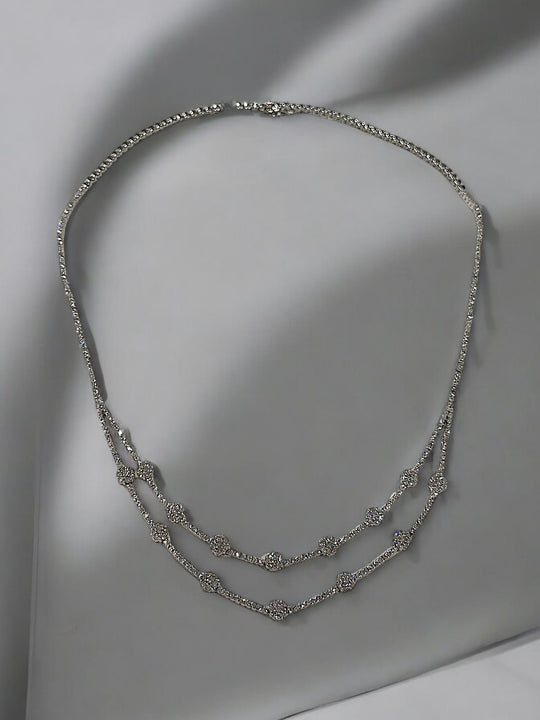 double strand tennis necklace