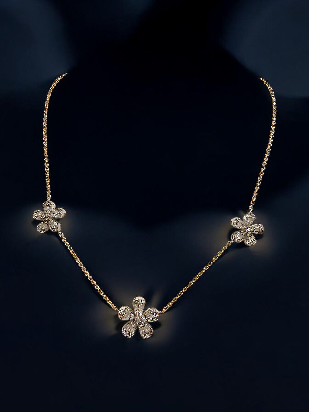 Diamond Flower necklace