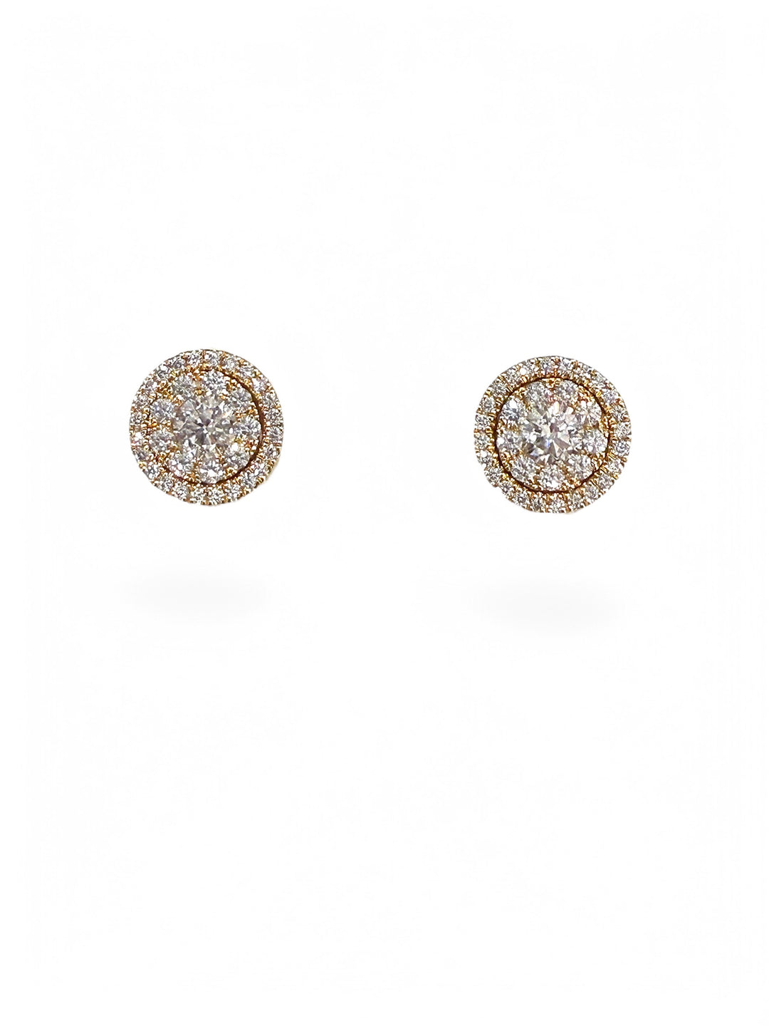 Removable Diamond Halo Studs