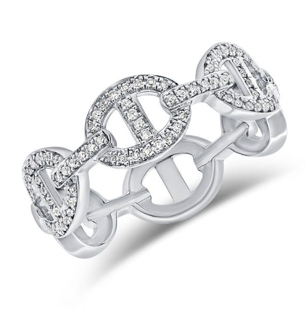 DIAMOND LINK CHAIN RING