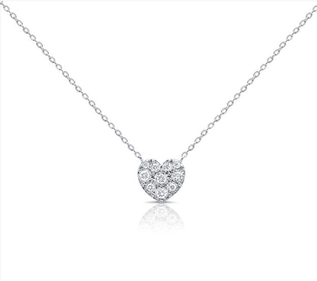 DIAMOND HEART MIRACLE SETTING PENDANT NECKLACE