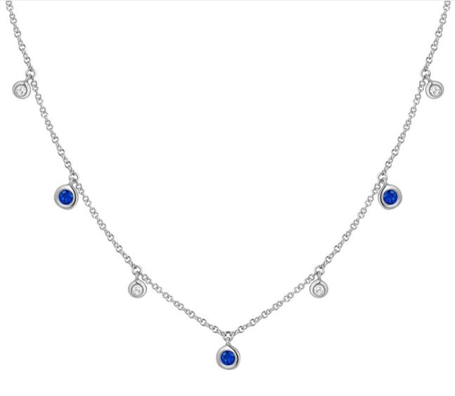 Sapphire and Diamond necklace