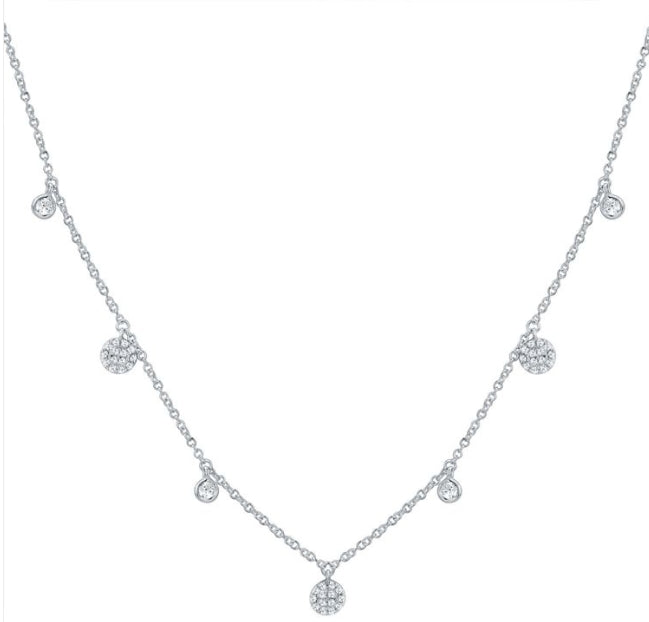 Diamonds Circle Station Necklace