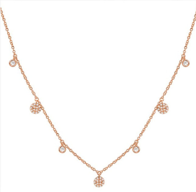 Diamonds Circle Station Necklace