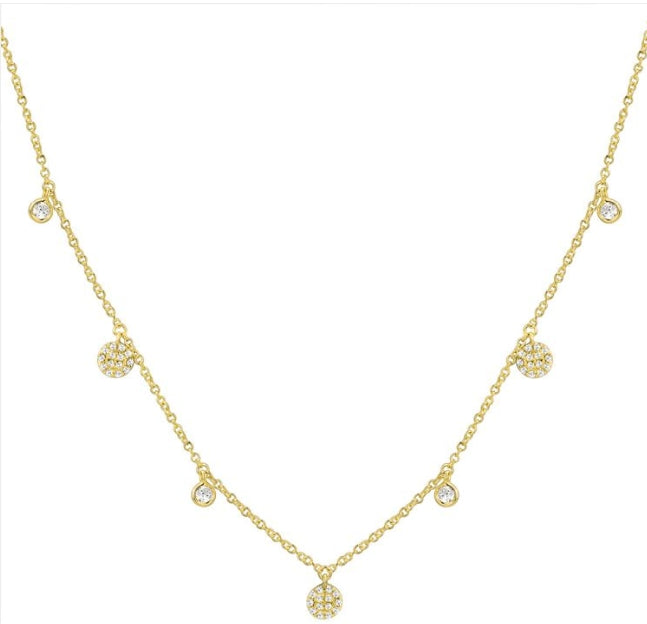 Diamonds Circle Station Necklace