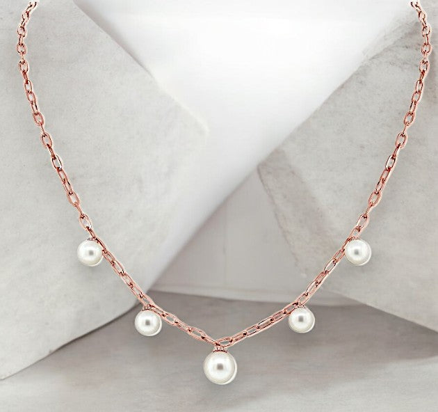 Pearl Station Necklace