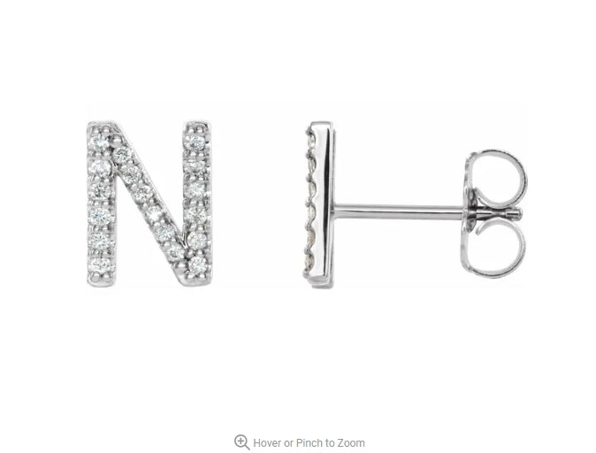 Initial Earrings