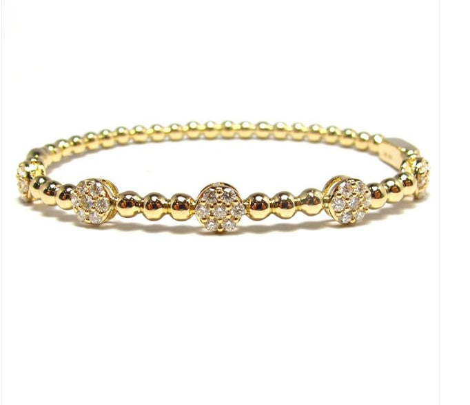 DIAMOND CIRCLE ILLUSION BALL BRACELET