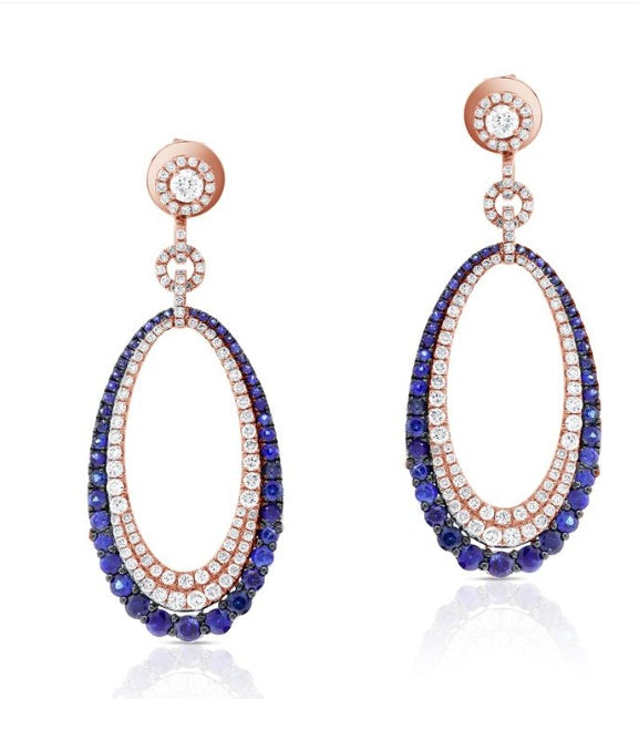 Sapphire and Diamond earrings