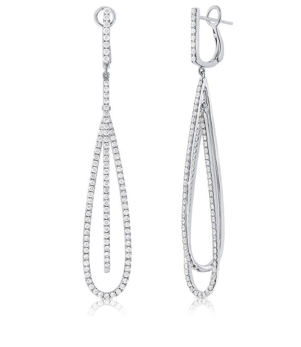 DIAMOND LINK DROP EARRINGS