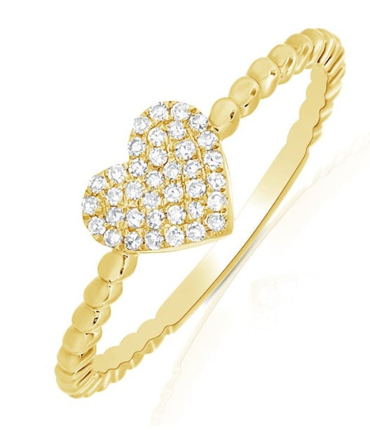 Yellow Gold Heart Ring