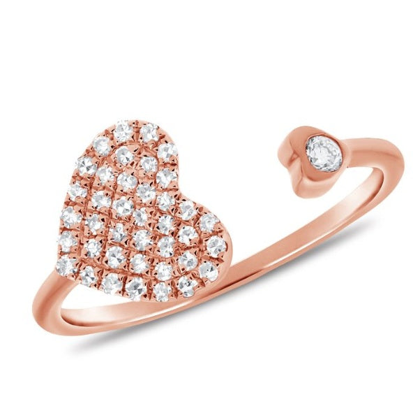 Rose Gold Wrap Heart Ring