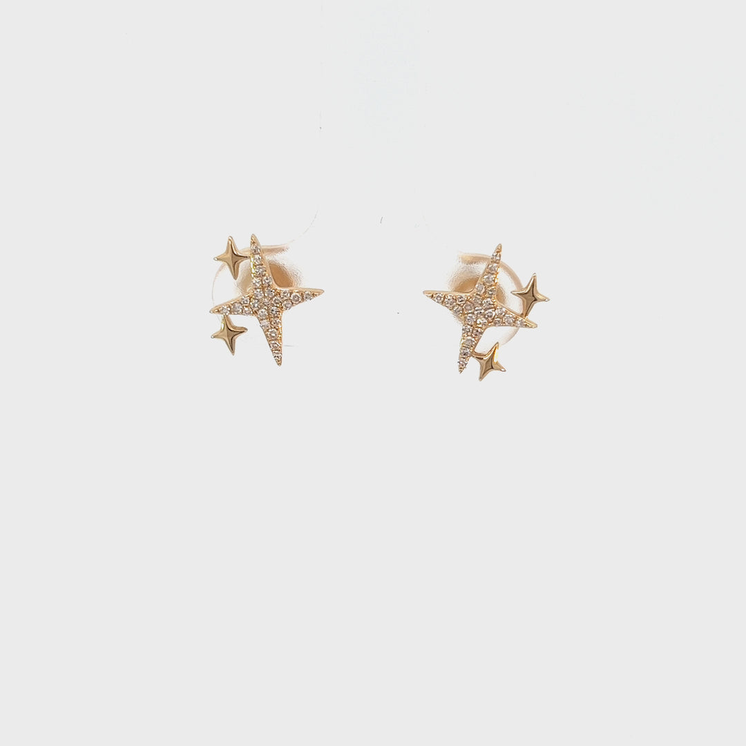 Star Diamond Studs