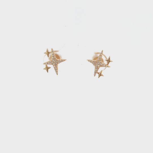 Star Diamond Studs