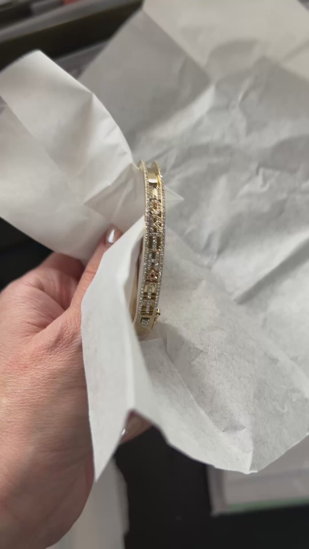 Custom “worth it” diamond bracelet